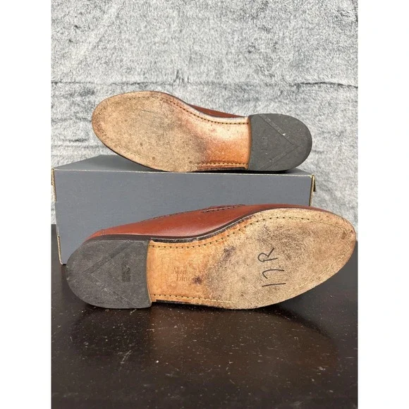 Allen‎ Edmonds Maxfield Shoes Mens Size 10.5 Brown Tassel Loafers Leather USA